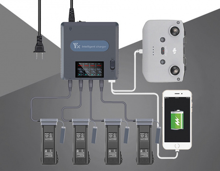 Зарядное устройство DJI Mavic 3 (С дисплеем) (YX) фото в интернет-магазине gdrone.ru