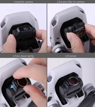 Фильтры для квадрокоптера Dji Mavic Mini, Mini 2. MIX 4в1. 4 шт. фото в интернет-магазине gdrone.ru