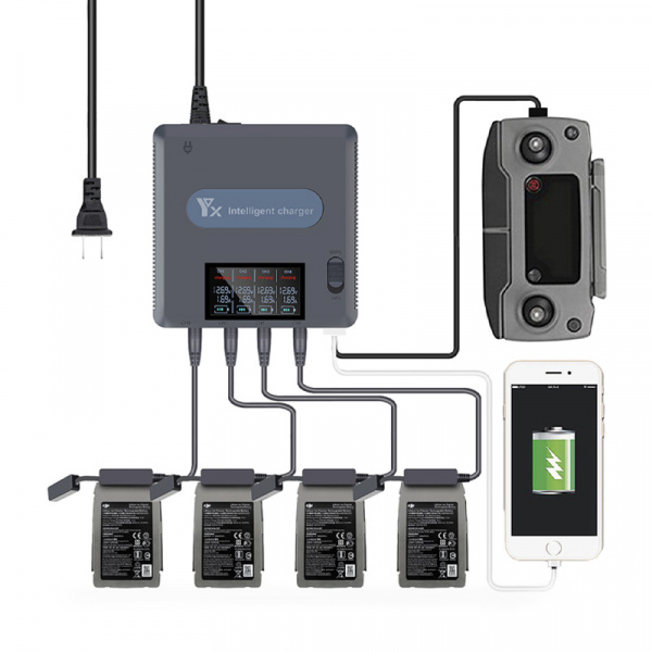 Зарядное устройство DJI Mavic 2 (С дисплеем) (YX) фото в интернет-магазине gdrone.ru