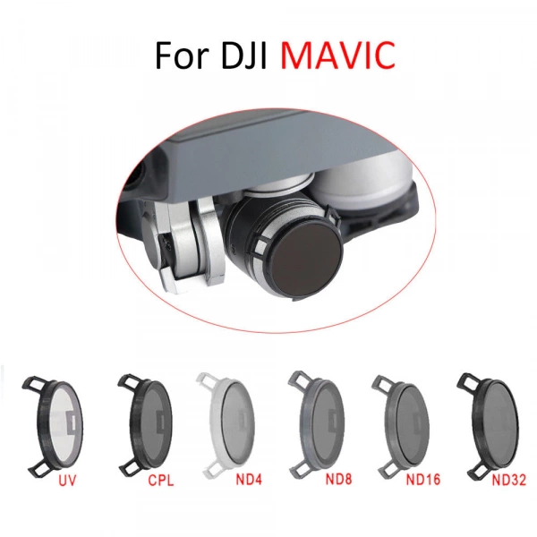 Набор фильтров для dji Мавик pro FPV UV + CPL + ND4 + ND8 + ND16 + nd32 6 шт. Junestar фото в интернет-магазине gdrone.ru