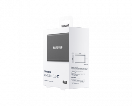 Портативный SSD USB 3.2 T7 2TB MU-PC2T0H (Серый) фото в интернет-магазине gdrone.ru
