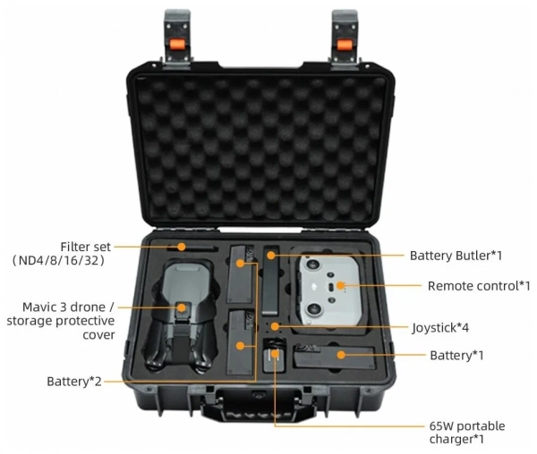 Ударопрочный влагостойкий кейс для квадрокоптера DJI Mavic 3 фото в интернет-магазине gdrone.ru