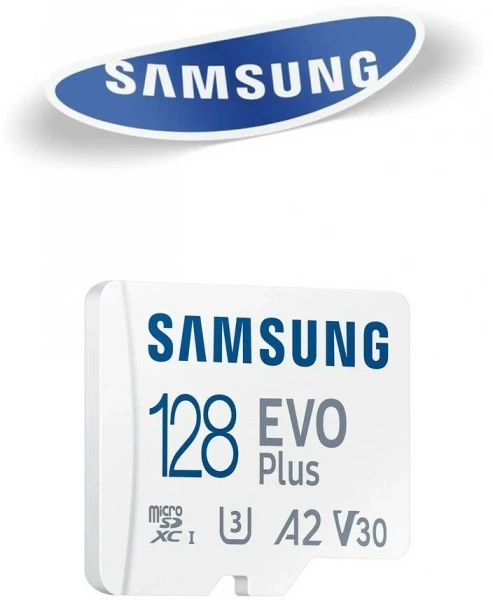 Карта памяти Samsung microSDXC 128 ГБ Class 10, V30, A2, UHS-I U3, R 130 МБ/с, адаптер на SD фото в интернет-магазине gdrone.ru