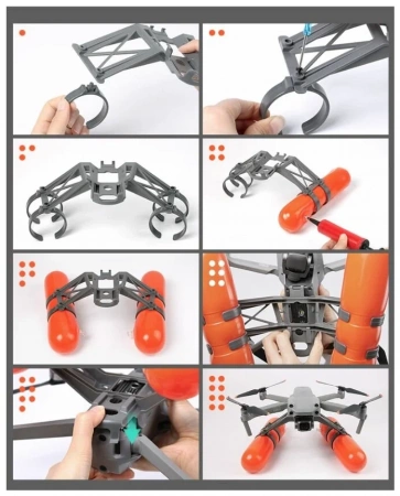 Посадочные шасси с поплавком Амфибия для DJI Air2 / Air 2S фото в интернет-магазине gdrone.ru