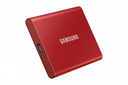 Портативный SSD USB 3.2 T7 2TB MU-PC2T0H (Красный) фото в интернет-магазине gdrone.ru