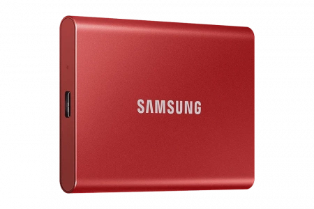 Портативный SSD USB 3.2 T7 1ТБ MU-PC1T0H (Красный) фото в интернет-магазине gdrone.ru