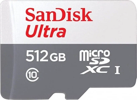 Карта памяти SANDISK Ultra micro SDXC 512Gb Class 10 UHS-I (100/10 MB/s) SDSQUNR-512G-GN3MN фото в интернет-магазине gdrone.ru