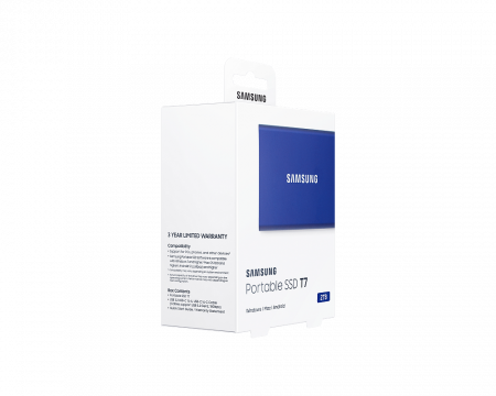 Портативный SSD USB 3.2 T7 2TB MU-PC2T0H (Синий) фото в интернет-магазине gdrone.ru