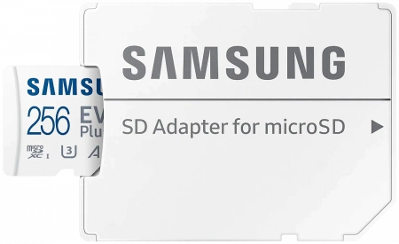 Карта памяти Samsung microSDXC 256 ГБ Class 10, V30, A2, UHS-I U3, R 130 МБ/с, адаптер на SD, 1 шт. фото в интернет-магазине gdrone.ru