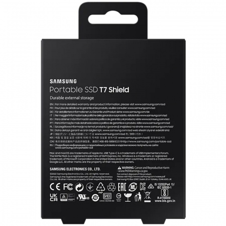 Портативный SSD Samsung T7 Shield 1TB MU-PE1TO (Синий) фото в интернет-магазине gdrone.ru