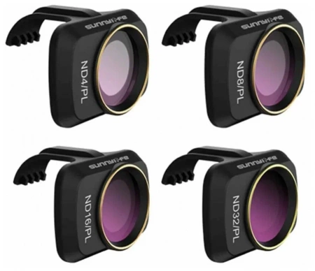 Фильтры ND PL для дрона DJI Mavic Mini / Mini 2 / SE, оптические фильтры для квадрокоптера фото в интернет-магазине gdrone.ru