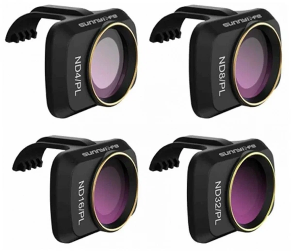 Фильтры ND PL для дрона DJI Mavic Mini / Mini 2 / SE, оптические фильтры для квадрокоптера фото в интернет-магазине gdrone.ru