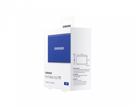 Портативный SSD USB 3.2 T7 1ТБ MU-PC1T0H (Синий) фото в интернет-магазине gdrone.ru