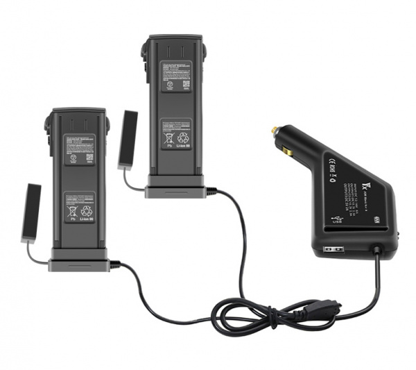 Автомобильное зарядное устройство для 2 аккумуляторов и пульта DJI Mavic 3 (YX) фото в интернет-магазине gdrone.ru