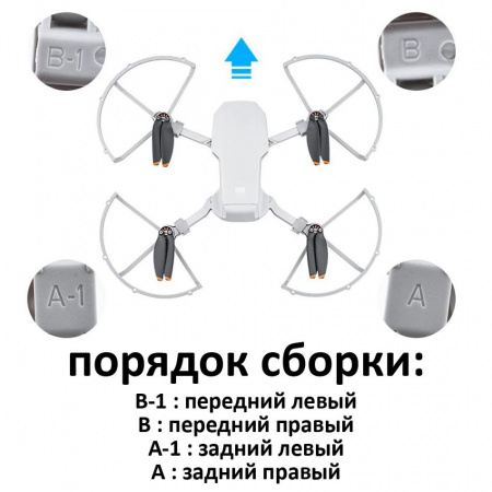 Защита пропеллеров BRDRC EWB8866, 4шт для квадрокоптера DJI Mini, Mini 2, Mini SE фото в интернет-магазине gdrone.ru