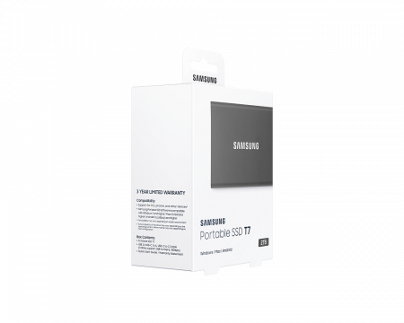 Портативный SSD USB 3.2 T7 2TB MU-PC2T0H (Серый) фото в интернет-магазине gdrone.ru