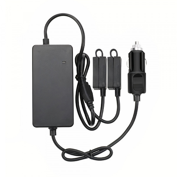 Автомобильное зарядное устройство для 2 аккумуляторов и пульта DJI Mavic Air 2 / Air 2S повышенной мощности (2 USB) (YX) фото в интернет-магазине gdrone.ru